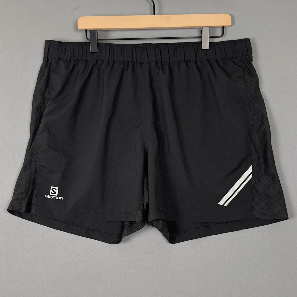 Salomon Aero Running Shorts XXL Black Gorpcore Lightweight Trail